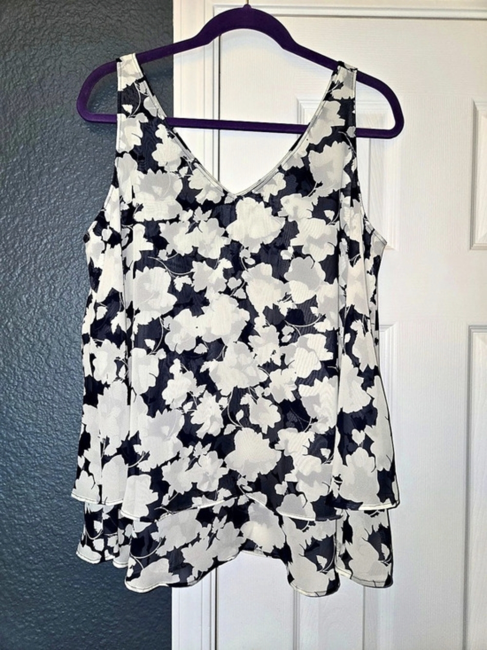 Lane Bryant Swing Double-Layer Chiffon Tank NWOT